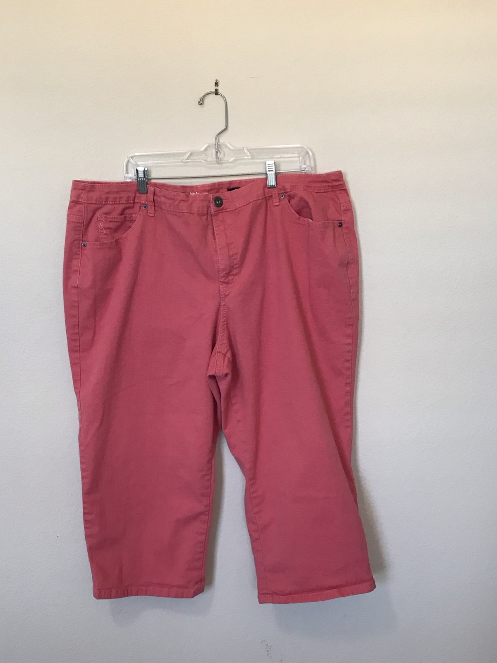 Style & Co. Coral-Pink Capri Jeans
